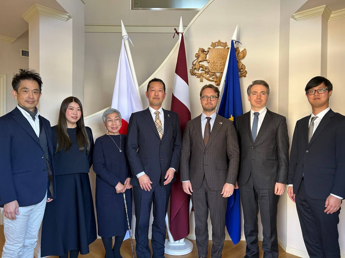 Visit to the Embassy of the Republic of Latvia in&nbsp;Japan
