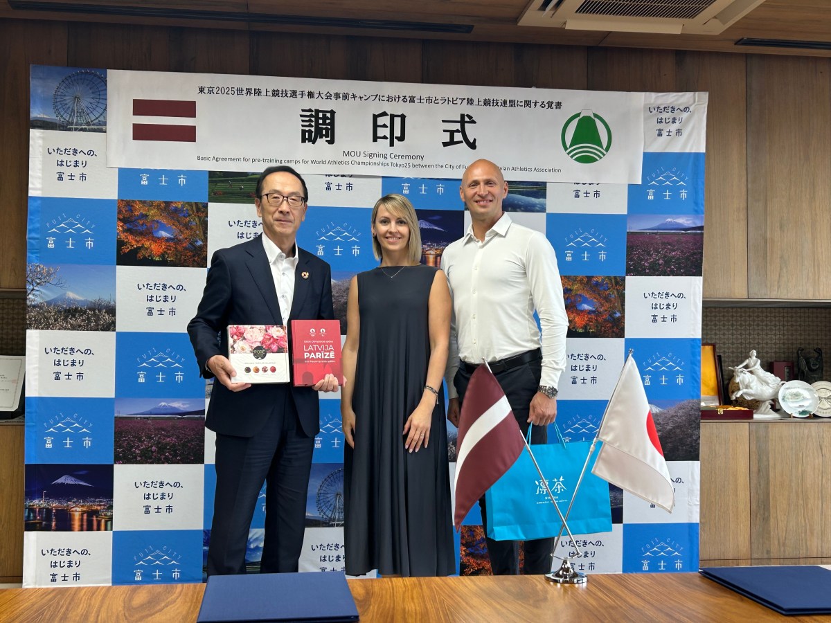 Latvian Athletics Federation Chooses Fuji City for Tokyo 2025&nbsp;Pre-Camp